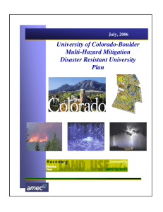 Univeristy of Colorado Boulder - Division of Homeland Security and