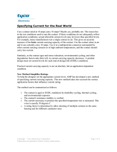 Specifying Current for the Real World