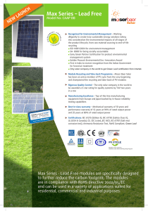 Max Series – Lead Free - Moser Baer Solar Limited