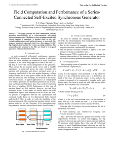 Connected Self-Excited Synchronous Generator