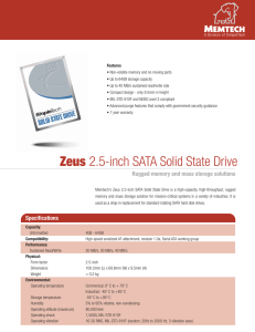 Zeus 2.5-inch SATA Solid State Drive
