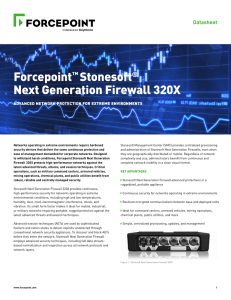 Forcepoint™ Stonesoft® Next Generation Firewall 320X