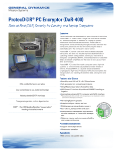 ProtecD@R® PC Encryptor (DaR-400)