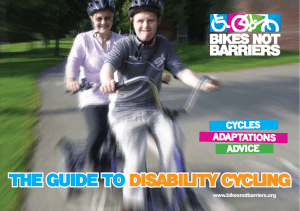 the guide to disability cycling the guide to disability