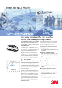 3M™ Battery Materials