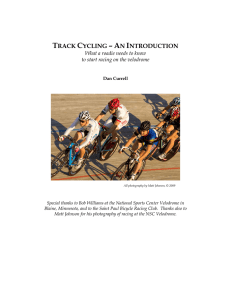 TRACK CYCLING – AN INTRODUCTION
