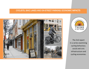 cyclists, bike lanes and on-street parking: economic impacts