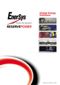 reservepower - EnerSys