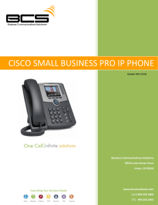 Cisco SPA 525G - BCS Consultants