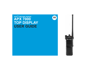 APX 7000 Portable Top Display User Guide