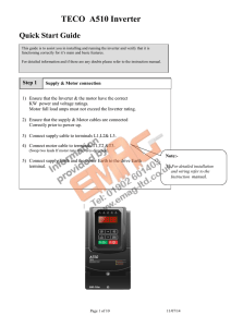 7300 CV Quick start Programming Guide