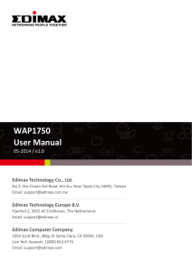 WAP1750 User Manual