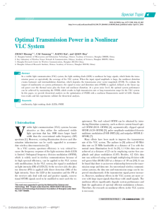 Optimal Transmission Power in a Nonlinear VLC System