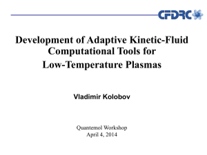 Development of Adaptive Kinetic-Fluid Computational