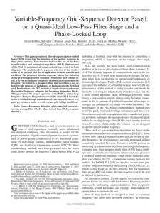 Variable-Frequency Grid-Sequence Detector Based on a Quasi