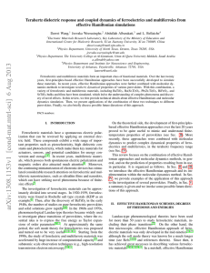 Terahertz dielectric response and coupled dynamics of ferroelectrics