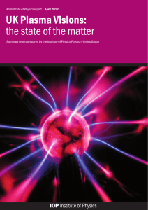 UK Plasma Visions: the state of the matter