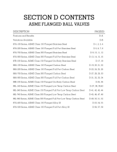 ASME Flange Valves