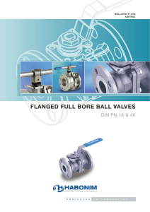flanged full bore ball valves