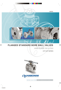 flanged standard bore ball valves