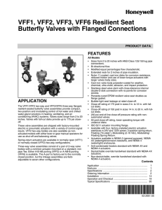 VFF1, VFF2, VFF3, VFF6 Resilient Seat Butterfly Valves