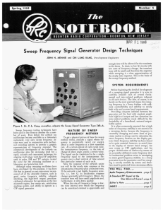 Sweep Frequency Signal Generator Design Techniques