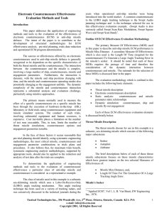 Electronic Countermeasure Effectiveness