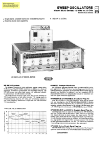 sweep oscillators b - Helmut Singer Elektronik