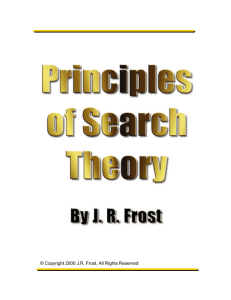 Principles of Search Theory - Colorado Search and Rescue Board