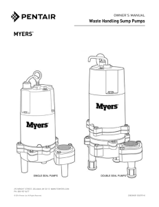 Waste Handling Sump Pumps