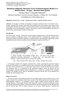 Modeling of Magnetic Attraction Force of Electromagnetic Module in