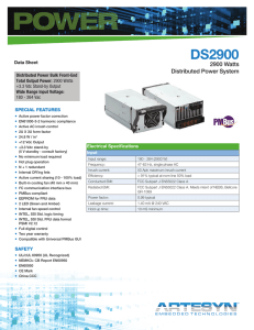 DS2900 - Artesyn Embedded Technologies