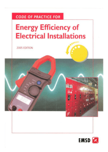 Code of Practice for Energy Efficiency of Electrical Installations 2005