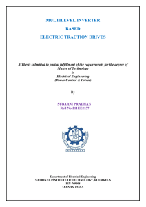 multilevel inverter based electric traction drives - ethesis