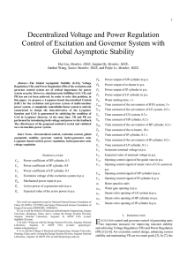 Decentralized Voltage and Power Regulation Control of