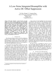 A Low-Noise Integrated Bioamplifier with Active DC Offset