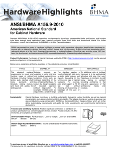 ANSI/BHMA A156.9-2010 - Builders Hardware Manufacturers