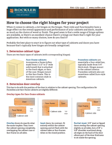 How to choose the right hinges for your project