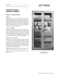 operating room console cabinets