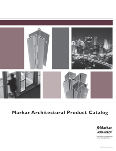 Markar Architectural Product Catalog