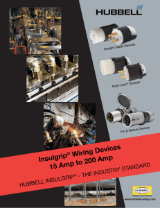 Insulgrip ® Wiring Devices 15 Amp to 200 Amp