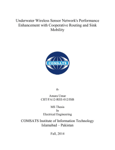 Underwater Wireless Sensor Network`s