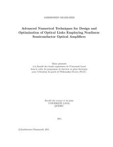 thesis - Optical Communications Laboratory
