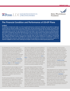 The Financial Condition and Performance of CO-OP Plans