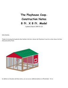 8 x8 Coop Notes and Plans March 2009