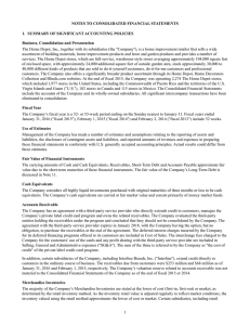 Notes to Consolidated Financial Statements