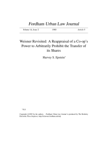 Weisner Revisited: A Reappraisal of a Co