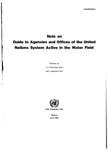 Note on Guide to Agencies and Offices of the United Nations System