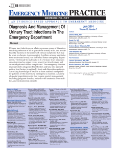 Diagnosis And Management Of Urinary Tract Infections In The
