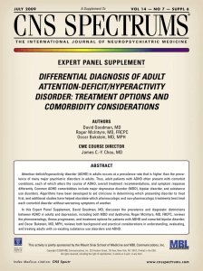 DIFFERENTIAL DIAGNOSIS OF ADULT ATTENTION
